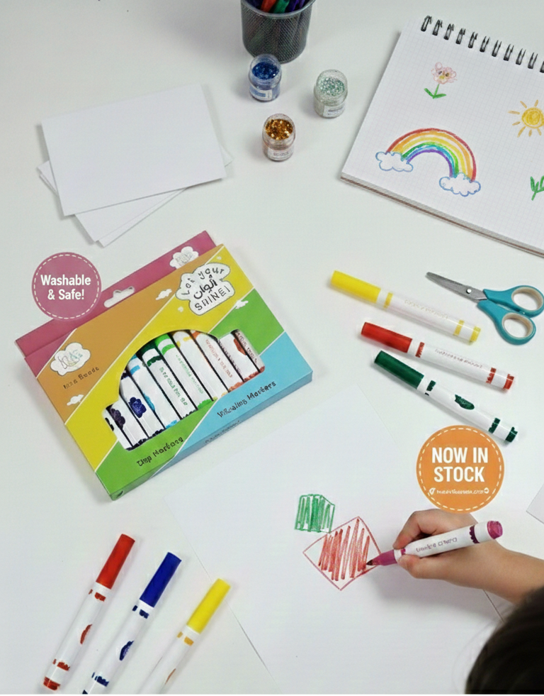 Let your SHINE! – 12 Washable Broad Line Markers