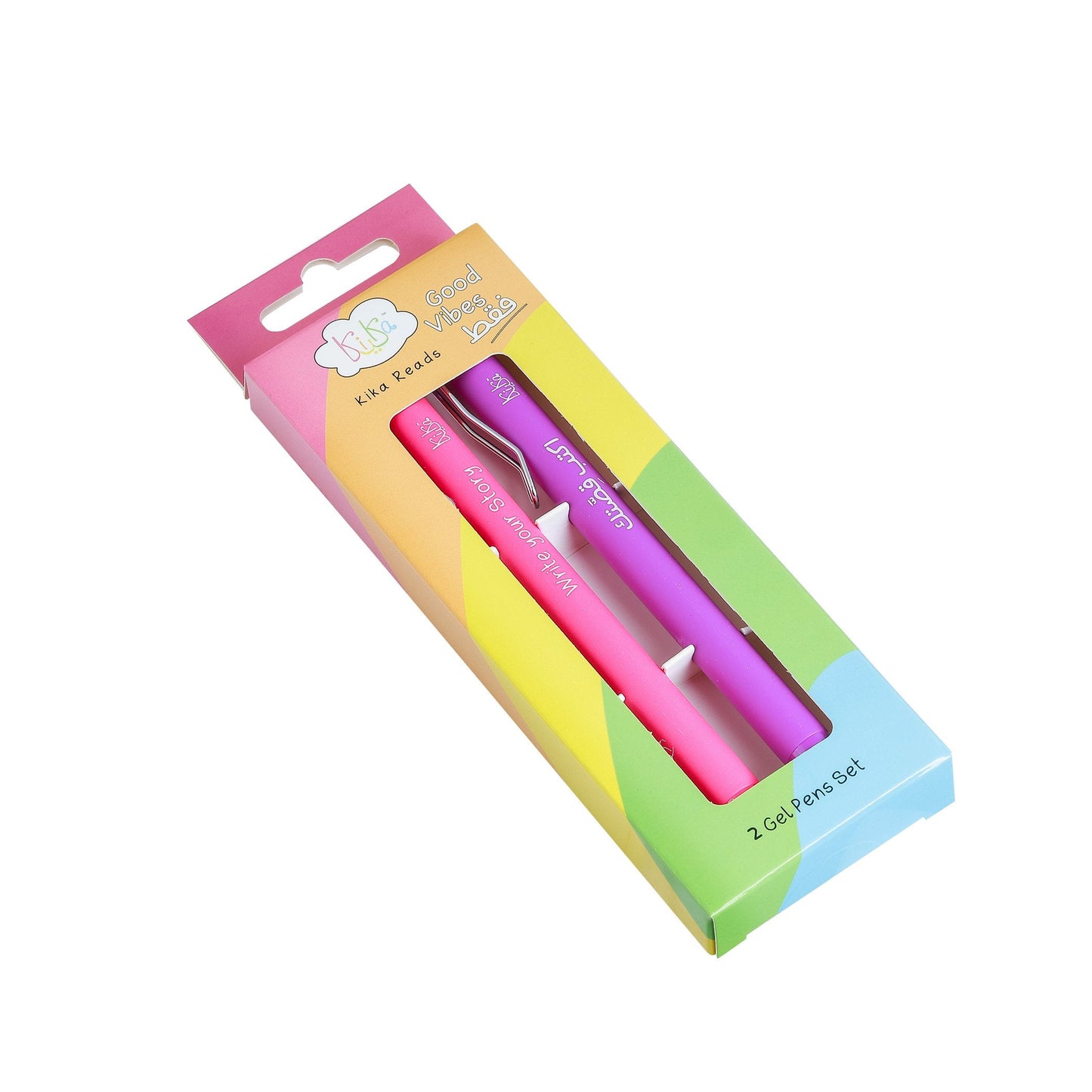Write your QISSA! – 2-Pack Pink & Purple (Black ink) Gel Pens