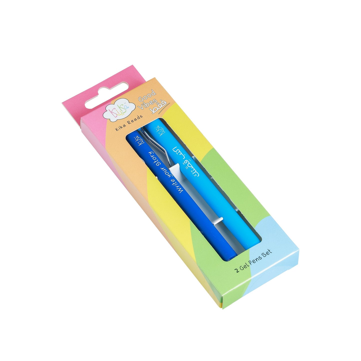 Write your QISSA! – 2-Pack Blue & Light Blue (Black ink) Gel Pens