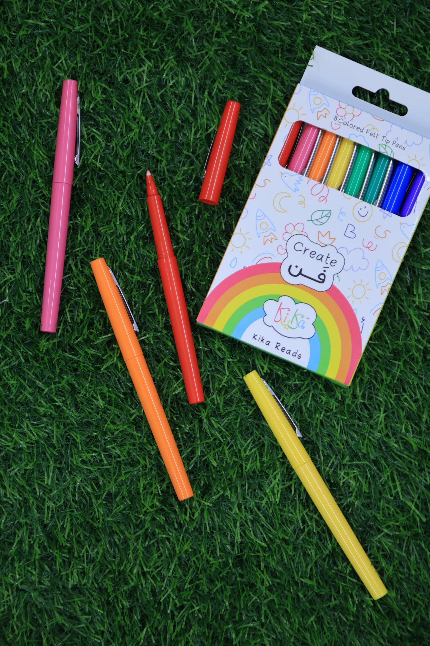 Create FUNN – Set of 8 Vibrant Fiber-Tip Markers