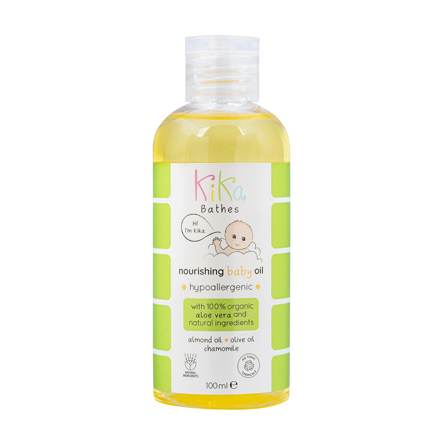 Nourishing Baby Oil – Multi-Purpose Skin Soother with Almond Oil, Olive Oil & Chamomile (100ml)