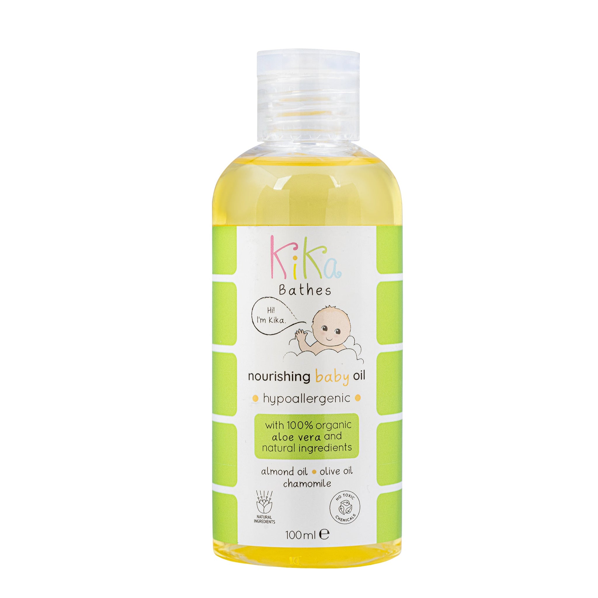 Nourishing Baby Oil – Multi-Purpose Skin Soother with Almond Oil, Olive Oil & Chamomile (100ml)