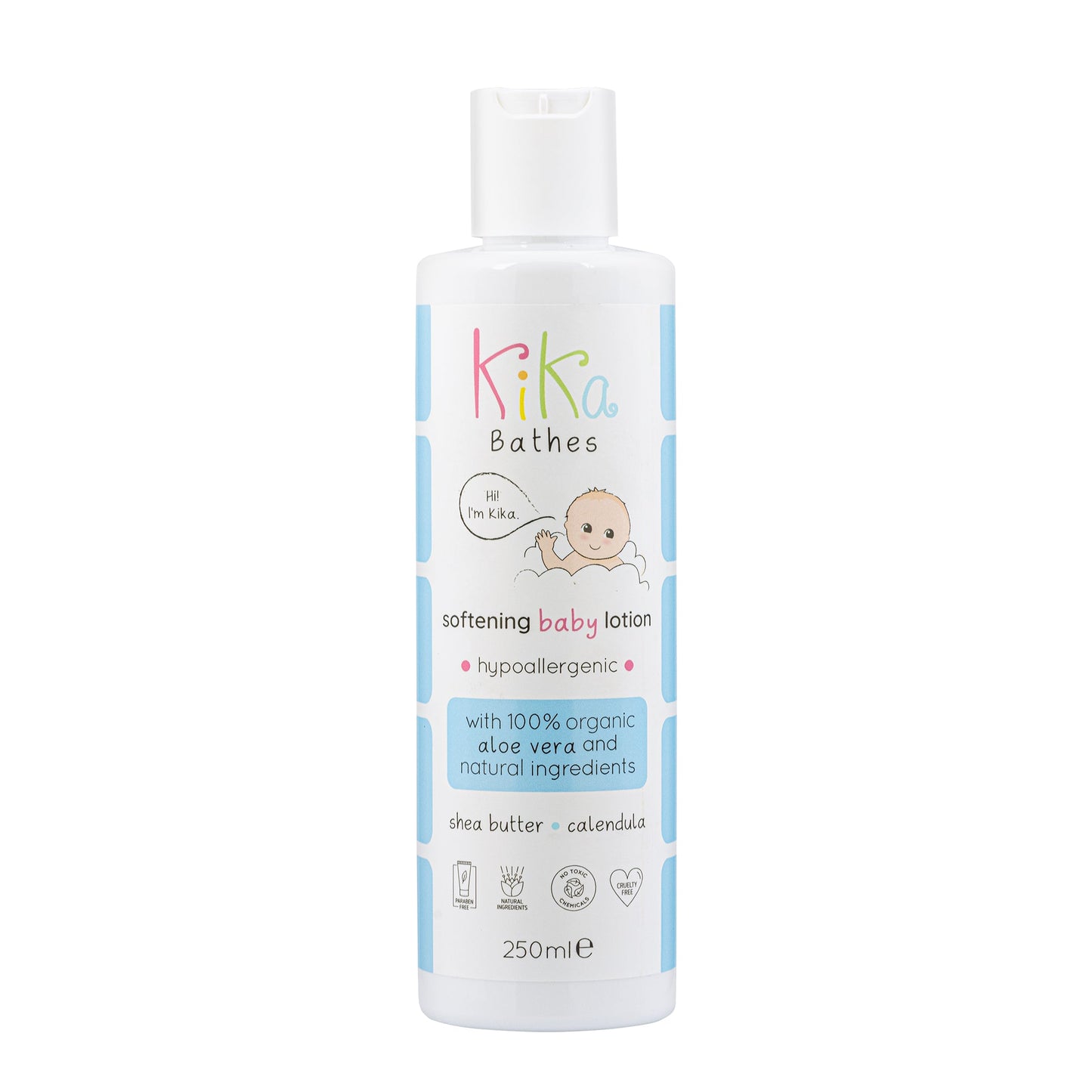 Softening Baby Lotion – Deeply Hydrating with Shea Butter, Calendula & Organic Aloe Vera (250ml)